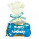 Dolci Impronte - Biscuit d'anniversaire bleu - 85 gr - Biscuit sablé artisanal