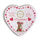 Biscuits cœur Dolci Impronte 80 g - Boîte métal - Biscuits faits main en pâte brisée -
