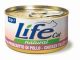 FILETS DE POULET ET JAMBON LIFE GATTO 85 GR.
